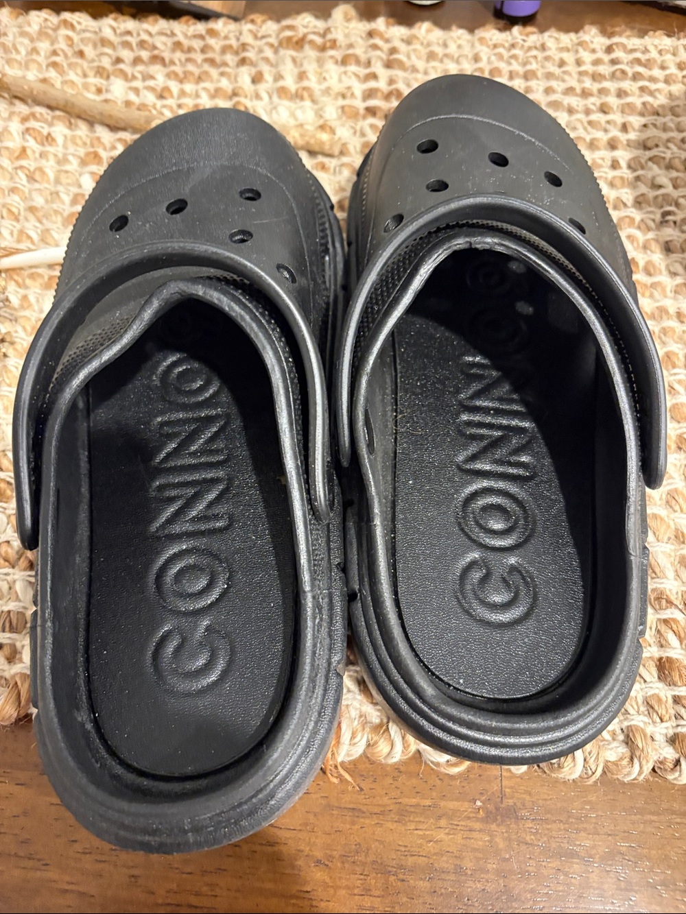 Black Slip-On Clogs